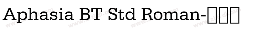 Aphasia BT Std Roman字体转换